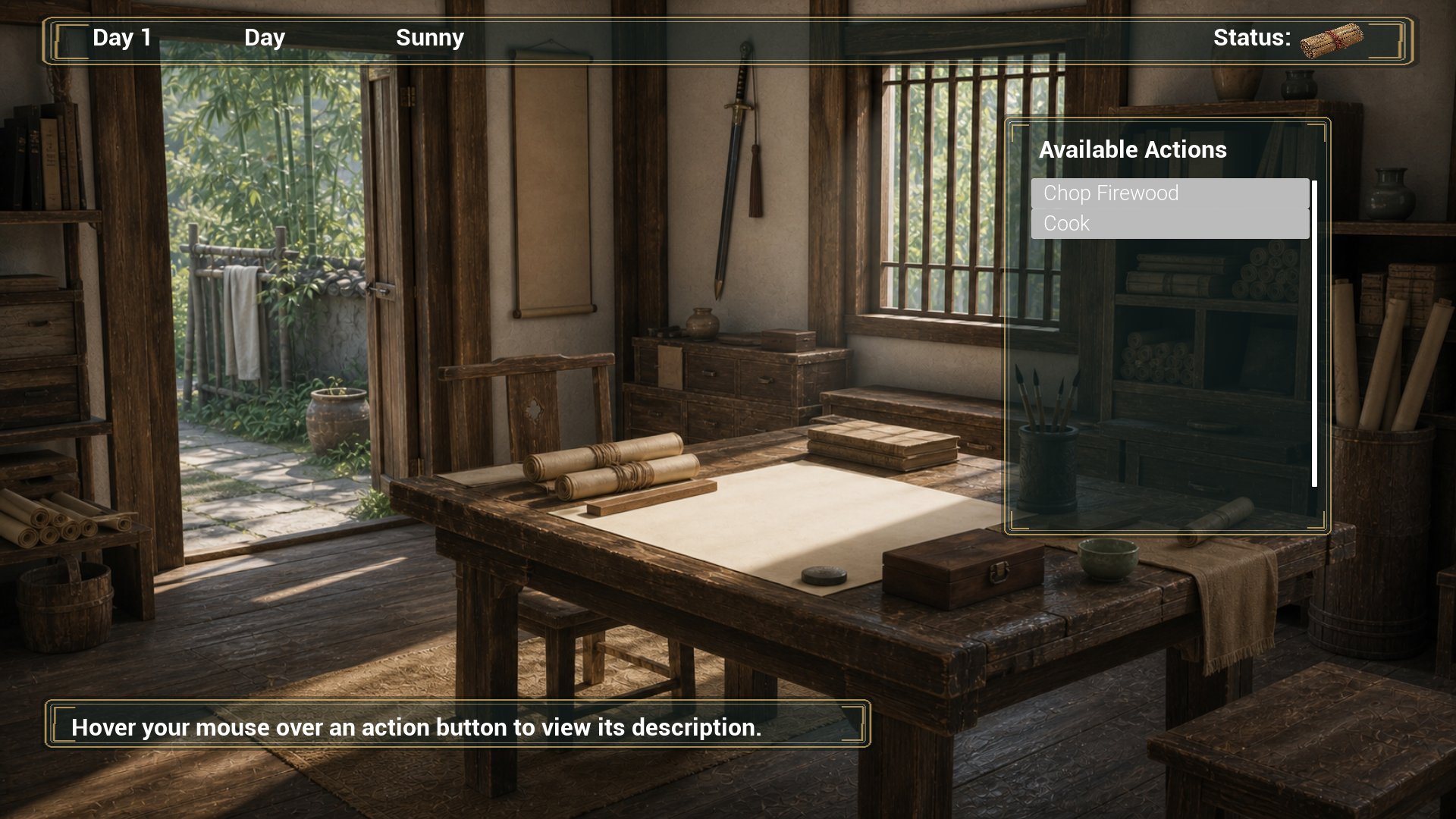 Daily actions screenshot